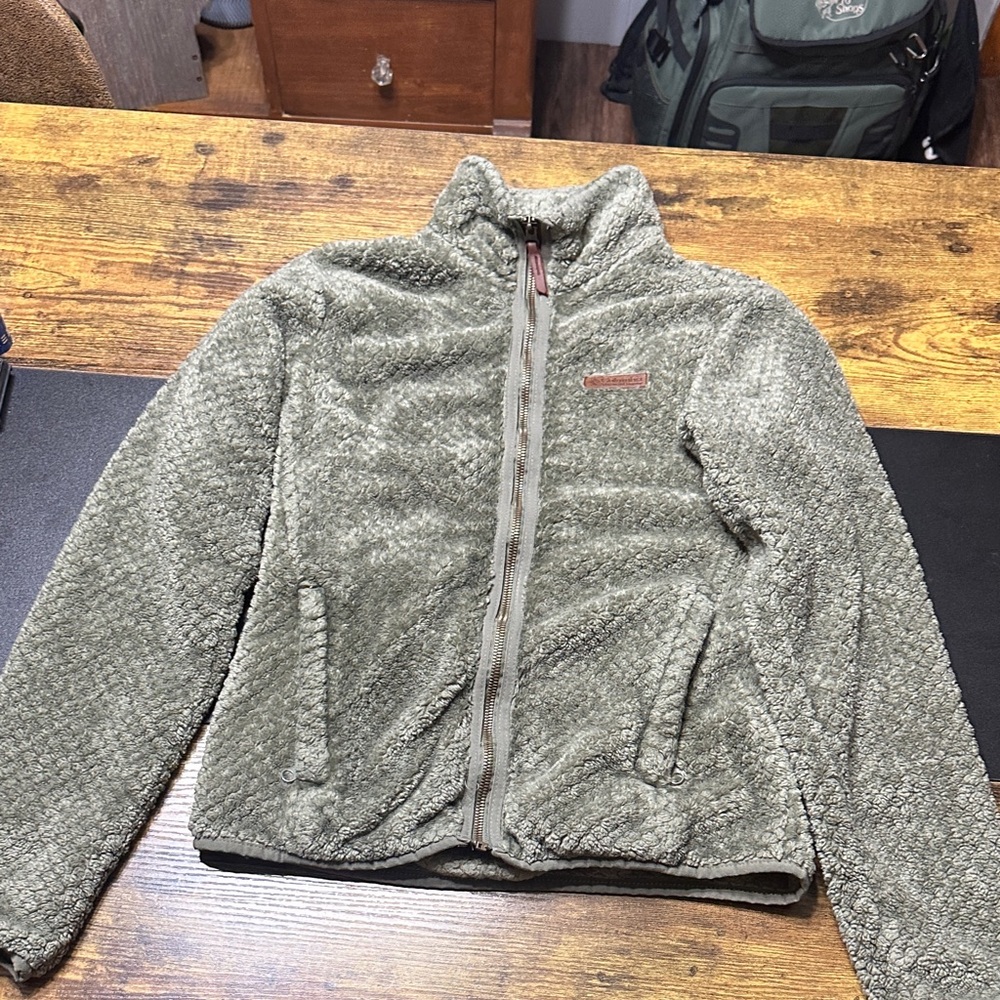 Columbia Olive Green Fleece Jacket